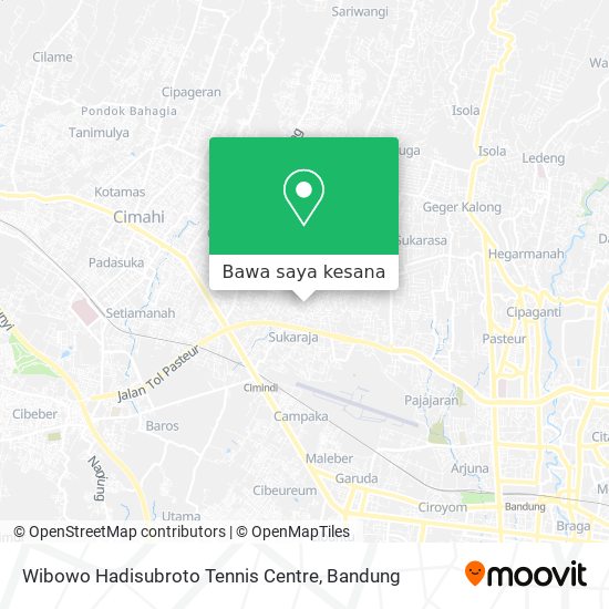 Peta Wibowo Hadisubroto Tennis Centre