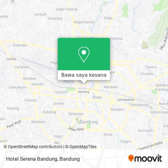 Peta Hotel Serena Bandung