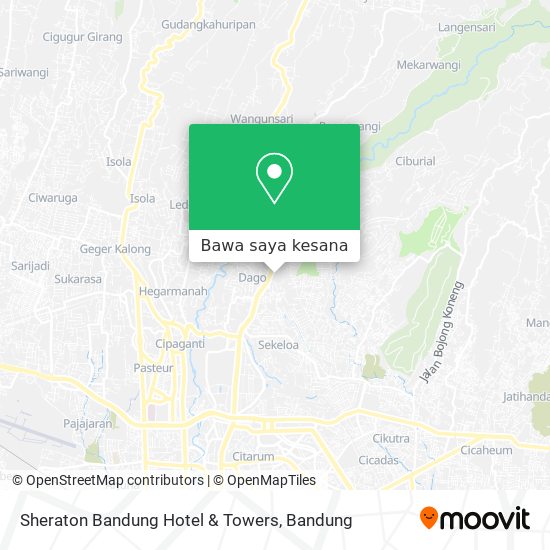 Peta Sheraton Bandung Hotel & Towers