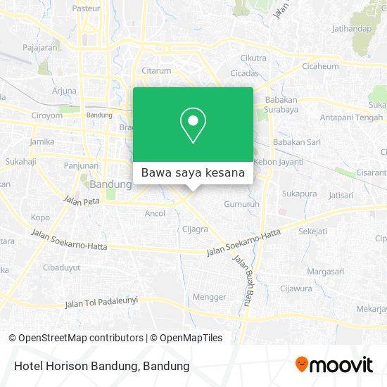 Peta Hotel Horison Bandung