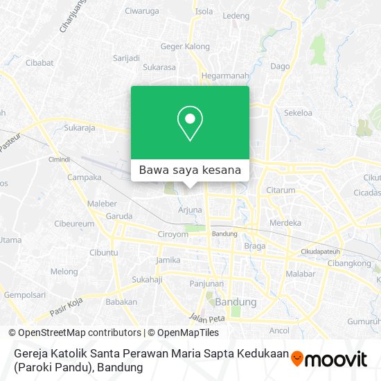 Peta Gereja Katolik Santa Perawan Maria Sapta Kedukaan (Paroki Pandu)