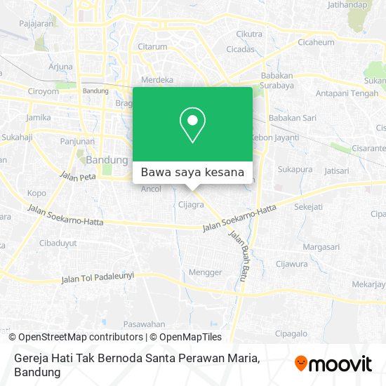 Peta Gereja Hati Tak Bernoda Santa Perawan Maria