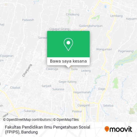 Peta Fakultas Pendidikan Ilmu Pengetahuan Sosial (FPIPS)