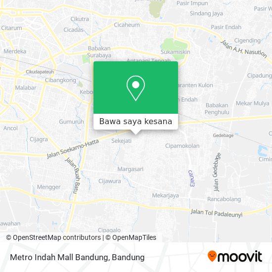 Peta Metro Indah Mall Bandung