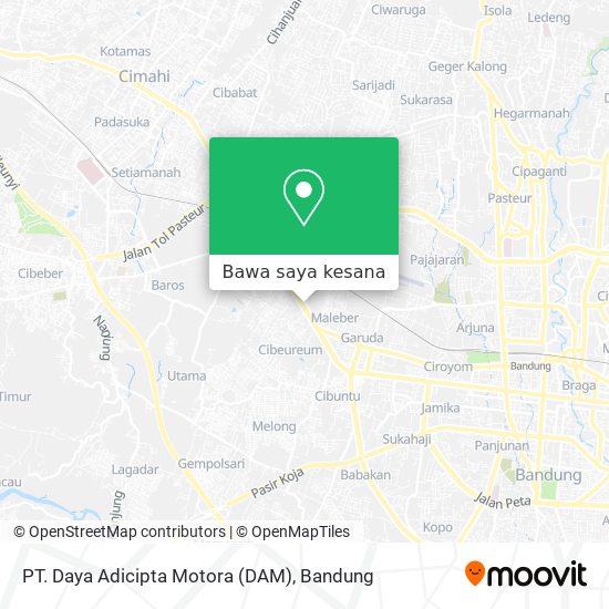 Peta PT. Daya Adicipta Motora (DAM)