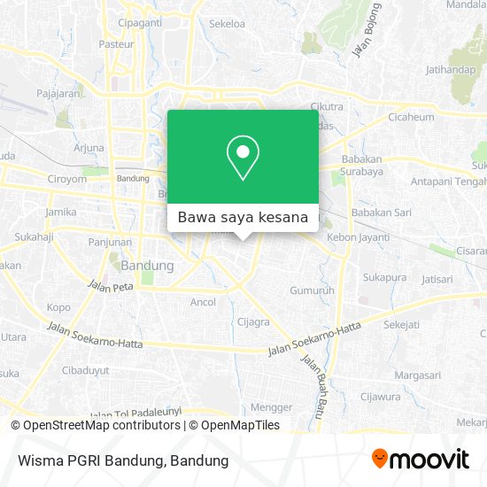 Peta Wisma PGRI Bandung
