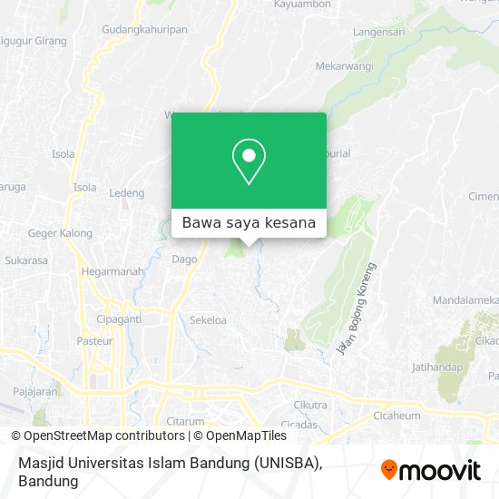 Peta Masjid Universitas Islam Bandung (UNISBA)