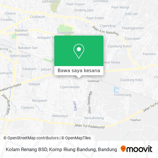 Peta Kolam Renang BSD, Komp Riung Bandung