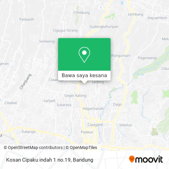 Peta Kosan Cipaku indah 1 no.19