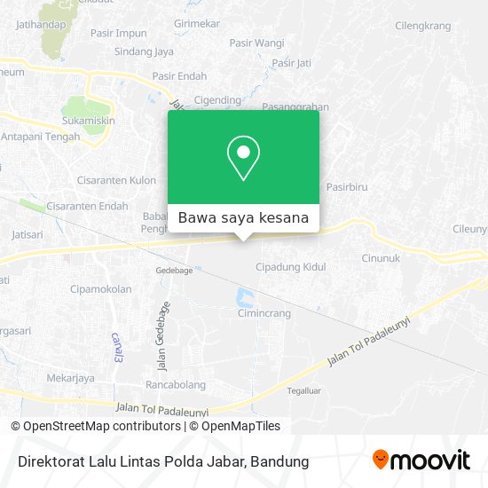 Peta Direktorat Lalu Lintas Polda Jabar