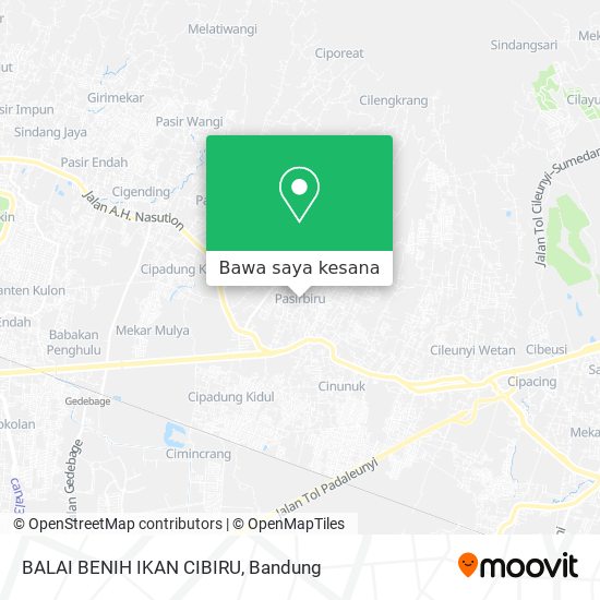 Peta BALAI BENIH IKAN CIBIRU