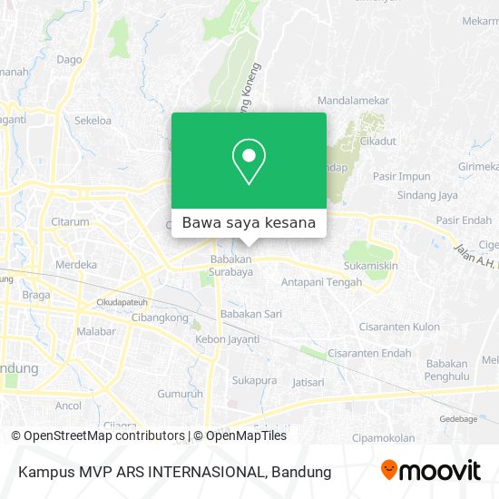 Peta Kampus MVP ARS INTERNASIONAL
