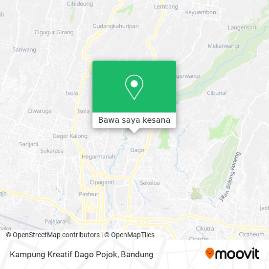 Peta Kampung Kreatif Dago Pojok