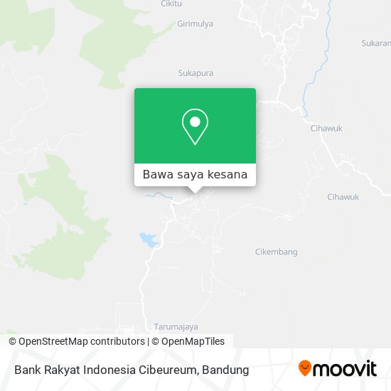 Peta Bank Rakyat Indonesia Cibeureum