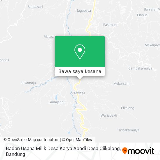Peta Badan Usaha Milik Desa Karya Abadi Desa Ciikalong