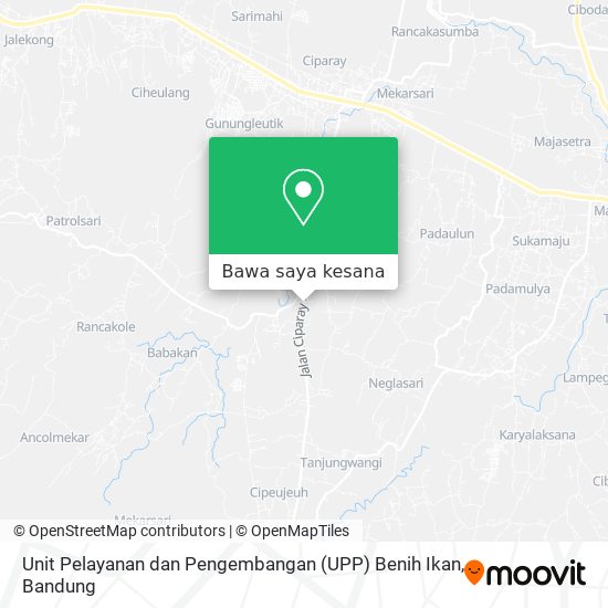 Peta Unit Pelayanan dan Pengembangan (UPP) Benih Ikan