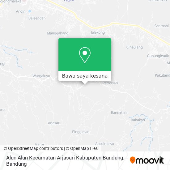Peta Alun Alun Kecamatan Arjasari Kabupaten Bandung