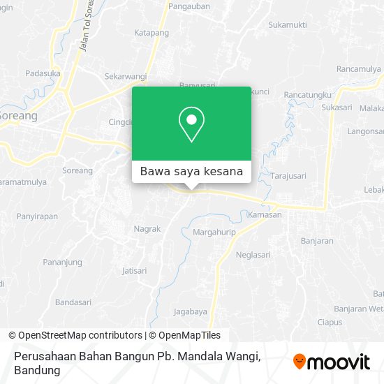 Peta Perusahaan Bahan Bangun Pb. Mandala Wangi