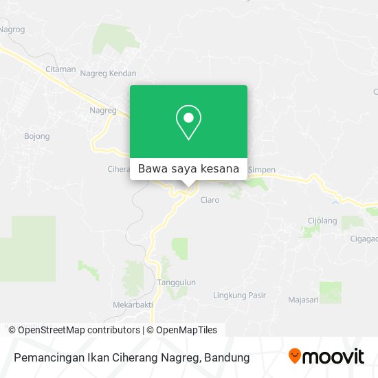 Peta Pemancingan Ikan Ciherang Nagreg