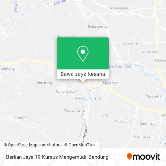 Peta Berlian Jaya 19 Kursus Mengemudi