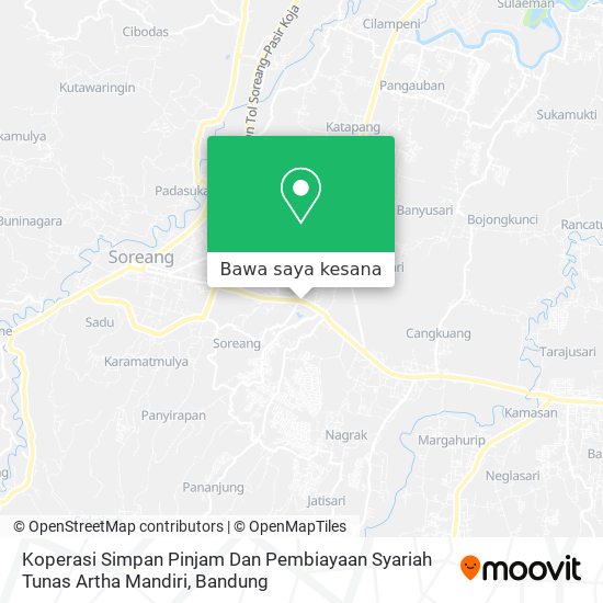 Peta Koperasi Simpan Pinjam Dan Pembiayaan Syariah Tunas Artha Mandiri