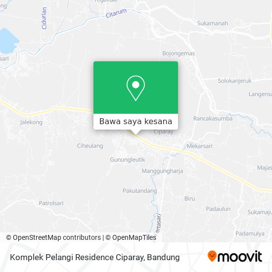 Peta Komplek Pelangi Residence Ciparay