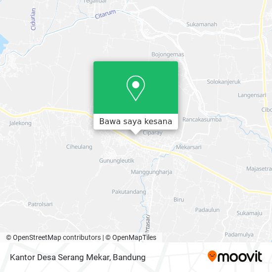 Peta Kantor Desa Serang Mekar