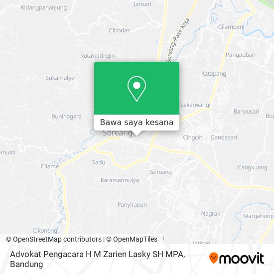 Peta Advokat Pengacara H M Zarien Lasky SH MPA