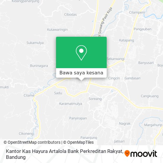 Peta Kantor Kas Hayura Artalola Bank Perkreditan Rakyat