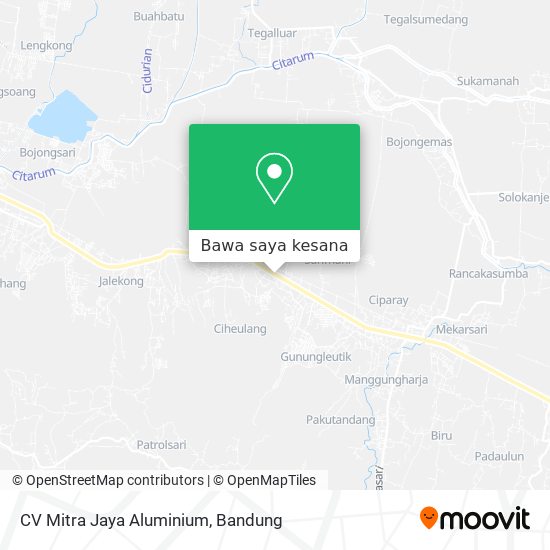 Peta CV Mitra Jaya Aluminium