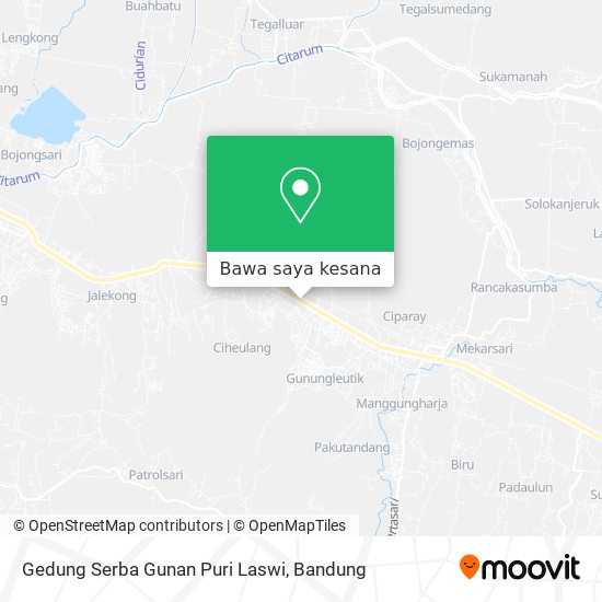 Peta Gedung Serba Gunan Puri Laswi