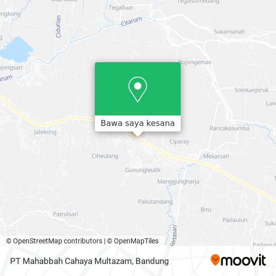 Peta PT Mahabbah Cahaya Multazam