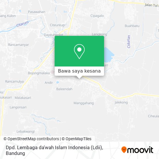 Peta Dpd. Lembaga da'wah Islam Indonesia (Ldii)