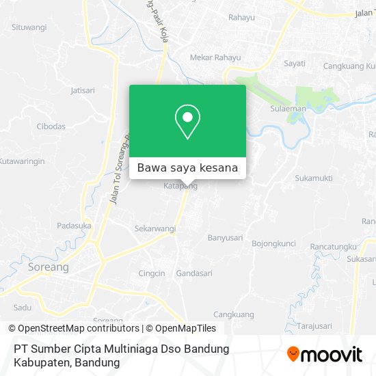 Peta PT Sumber Cipta Multiniaga Dso Bandung Kabupaten