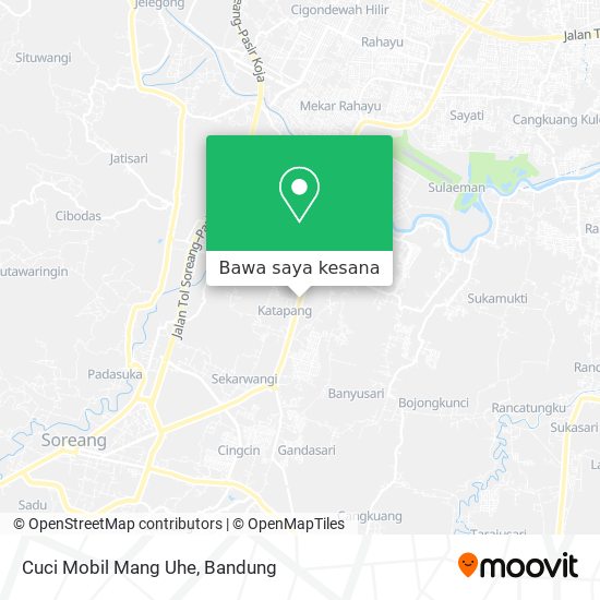 Peta Cuci Mobil Mang Uhe