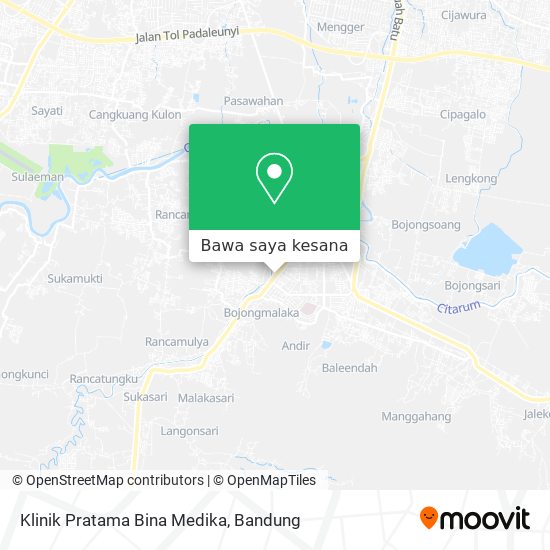 Peta Klinik Pratama Bina Medika