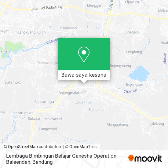 Peta Lembaga Bimbingan Belajar Ganesha Operation Baleendah