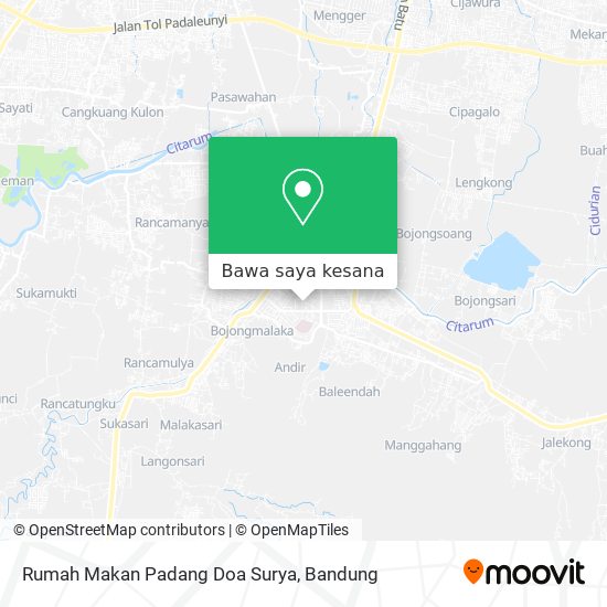Peta Rumah Makan Padang Doa Surya