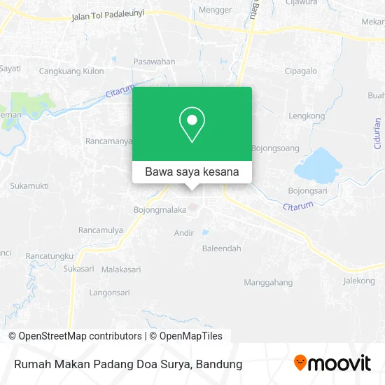 Peta Rumah Makan Padang Doa Surya