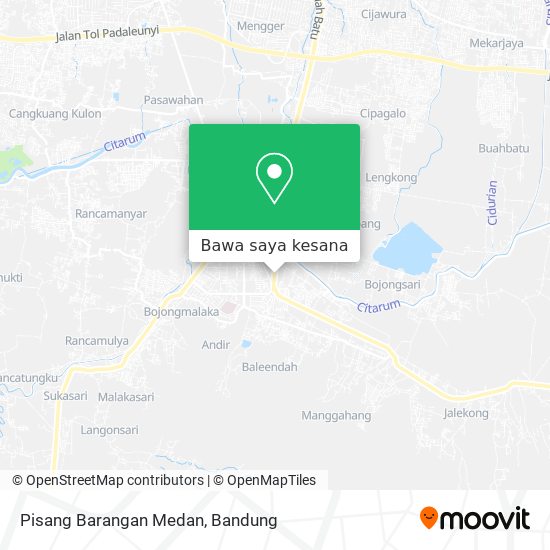 Peta Pisang Barangan Medan