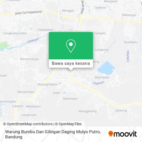 Peta Warung Bumbu Dan Gilingan Daging Mulyo Putro