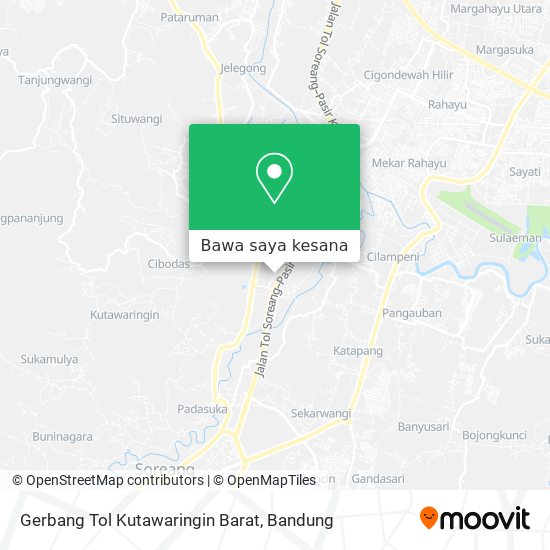 Peta Gerbang Tol Kutawaringin Barat