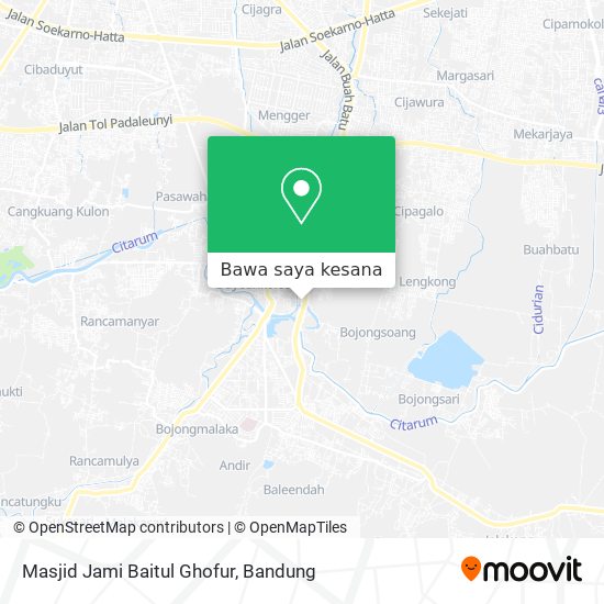 Peta Masjid Jami Baitul Ghofur