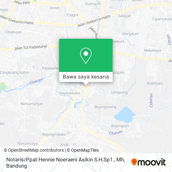 Peta Notaris / Ppat Hennie Noeraeni Asikin S.H.Sp1., Mh