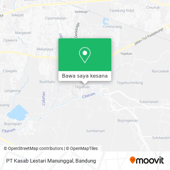 Peta PT Kasab Lestari Manunggal