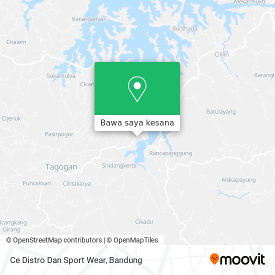 Peta Ce Distro Dan Sport Wear