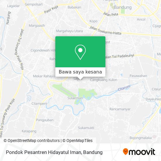 Peta Pondok Pesantren Hidayatul Iman