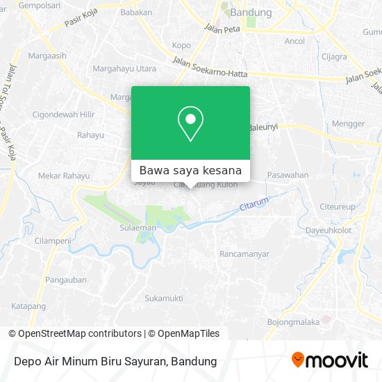 Peta Depo Air Minum Biru Sayuran