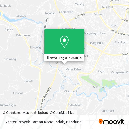 Peta Kantor Proyek Taman Kopo Indah