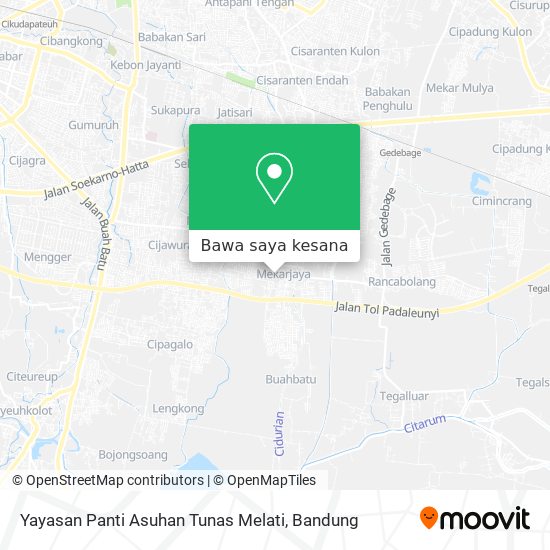 Peta Yayasan Panti Asuhan Tunas Melati